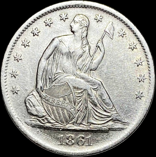 1861-S Silver Half Dollar UNCIRCULATED