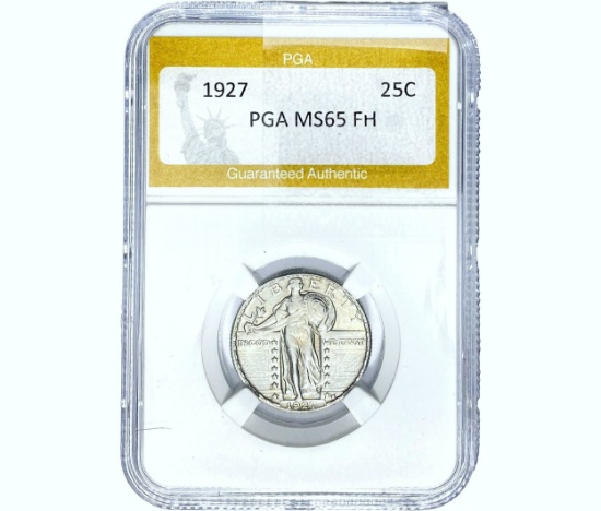 1927 Standing Liberty Quarter PGA MS65 FH