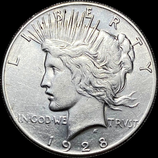 1928 Peace Silver Dollar LIGHTLY CIRCULATED