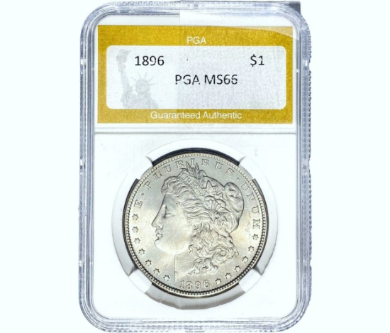 1896 Morgan Silver Dollar PGA MS66