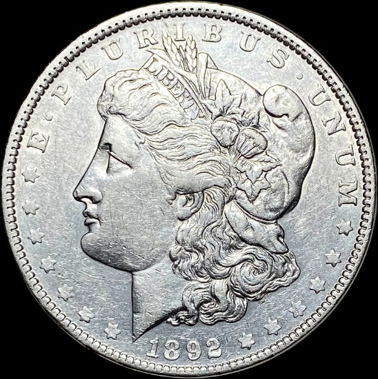 1892 Morgan Silver Dollar CLOSELY UNCIRCULATED