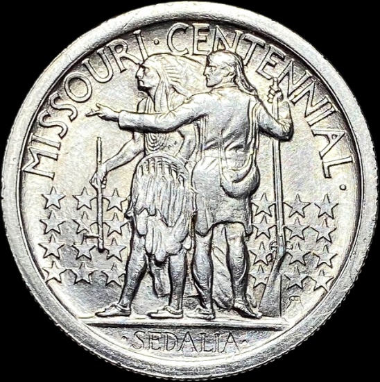 1921 Silver Missouri Centennial Half Dollar UNCIRCULATED