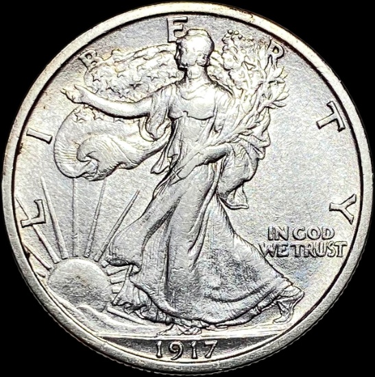 1917 Silver Half Dollar (Walking Liberty) CLOSELY UNCIRCULATED