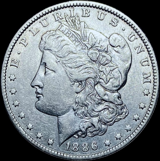 1886 Silver Morgan Dollar CHOICE AU