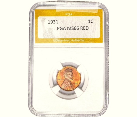 1931 Wheat Cent PGA MS66 Red