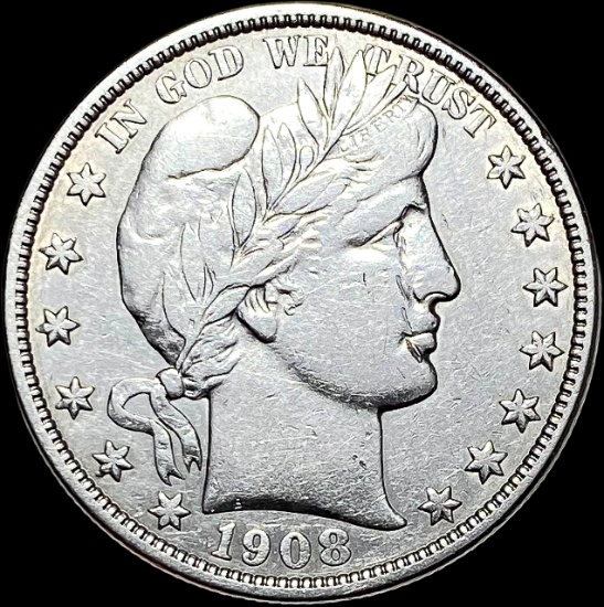 1908 Barber Half Dollar NEARLY UNCIRCULATED