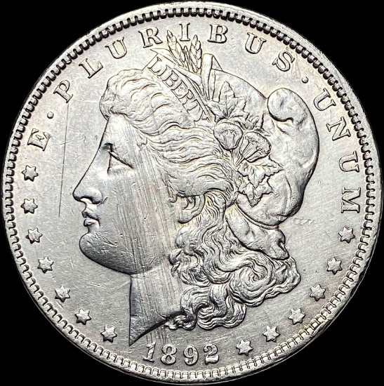 1892-S Silver Morgan Dollar CLOSELY UNCIRCULATED