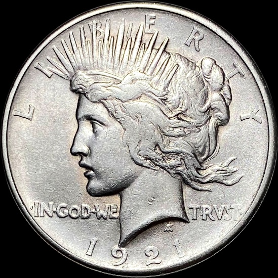 1921 Silver Peace Dollar CLOSELY UNCIRCULATED