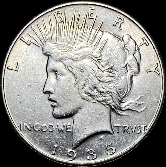 1935 Peace Silver Dollar CLOSELY UNCIRCULATED