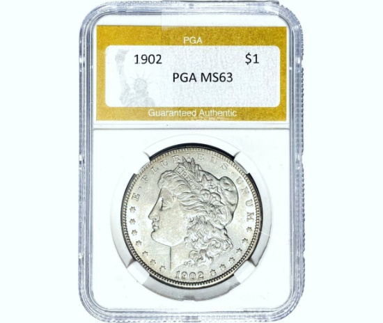 1902 Morgan Silver Dollar PGA MS63