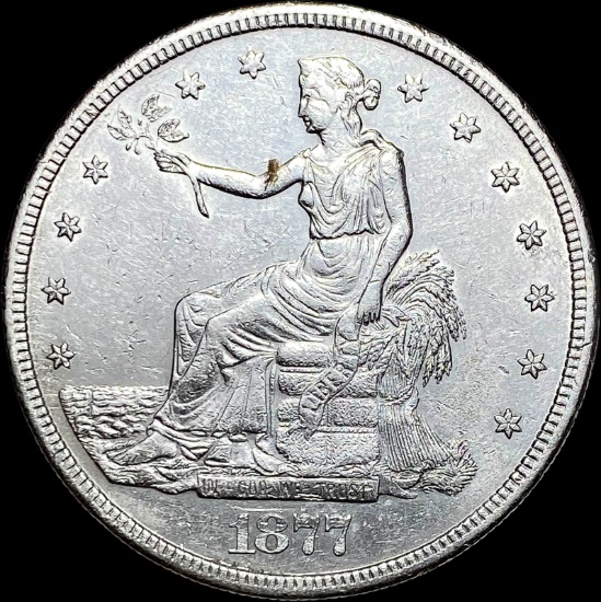 1877-S Silver Trade Dollar NEARLY UNCIRCULATED