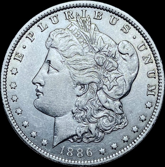 1886-O Silver Morgan Dollar CHOICE AU