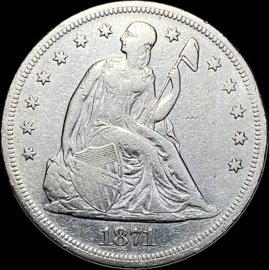1871 Silver Dollar NEARLY UNCIRCULATED