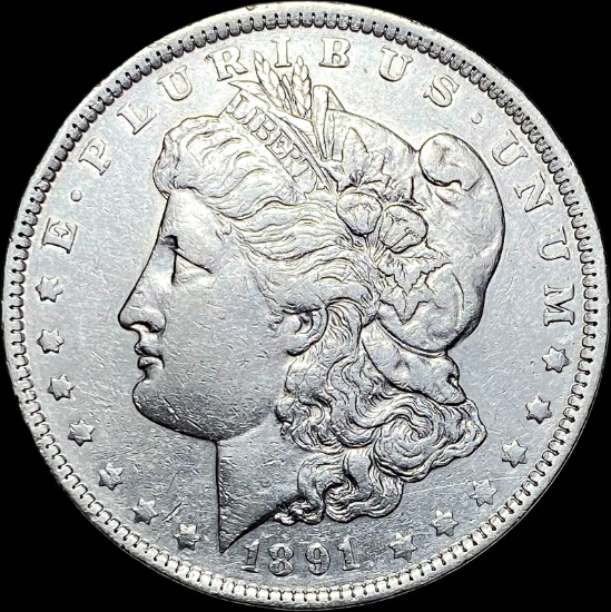 1891-S Silver Morgan Dollar CLOSELY UNCIRCULATED
