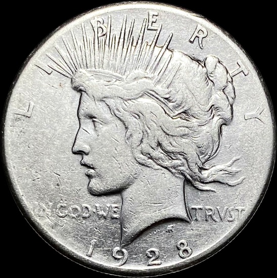 1928 Silver Peace Dollar LIGHTLY CIRCULATED