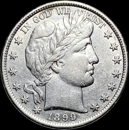 1899-O Silver Barber Half Dollar CLOSELY UNCIRCULATED