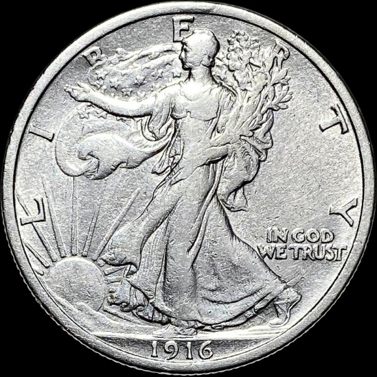 1916 Walking Liberty Half Dollar NEARLY UNCIRCULATED