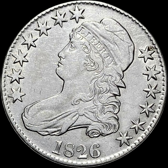 1826 Capped Bust Half Dollar NICELY CIRCULATED