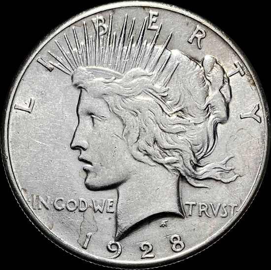 1928 Silver Peace Dollar CHOICE AU