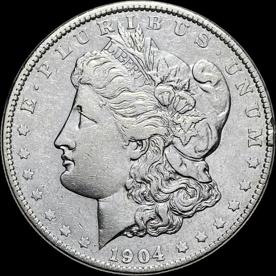 1904-S Silver Morgan Dollar NEARLY UNCIRCULATED