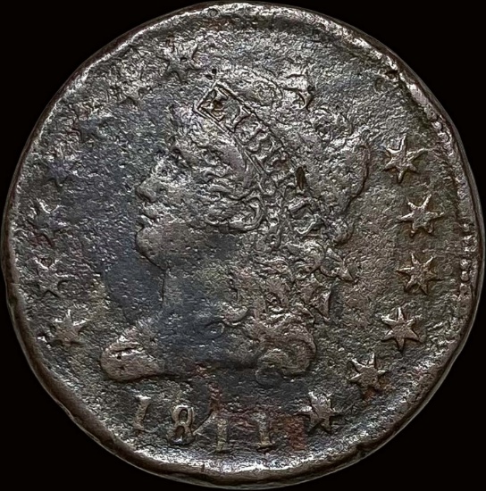 1811 Classic Head Large Cent LIGHTLY CIRCULATED