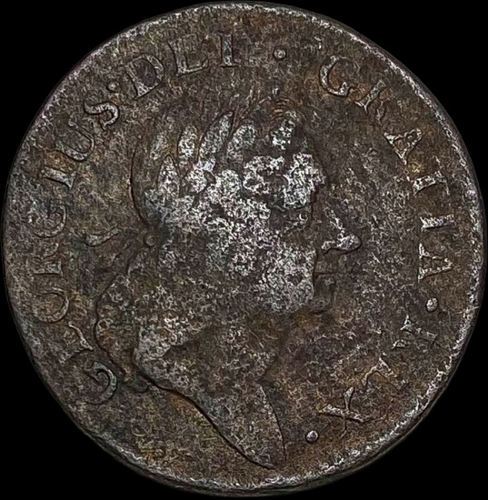 1723 Ireland George I Halfpenny NICELY CIRCULATED
