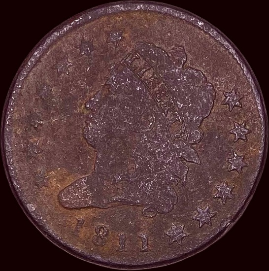 1811 Classic Head Large Cent NICELY CIRCULATED