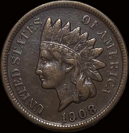 1908-S Indian Head Cent NEARLY UNCIRCULATED