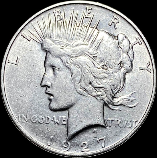 1927-S Silver Peace Dollar LIGHTLY CIRCULATED