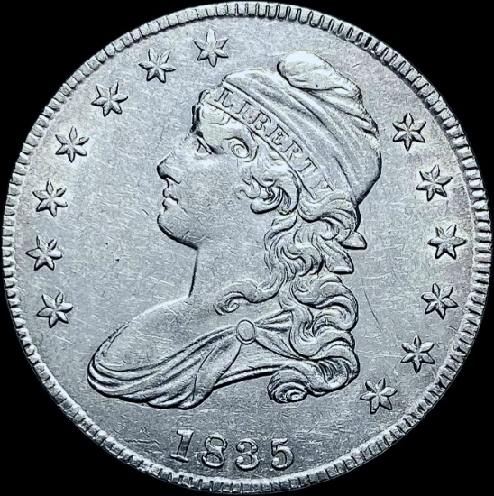 1835 Capped Bust Half Dollar CHOICE AU