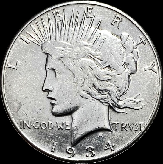 1934 Peace Silver Dollar CLOSELY UNCIRCULATED
