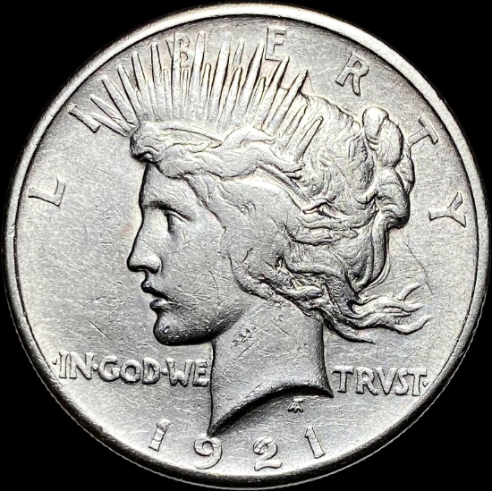 1921 Silver Peace Dollar NEARLY UNCIRCULATED