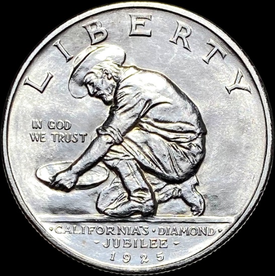 1925-S Silver California Diamond Jubilee Half Dollar UNCIRCULATED