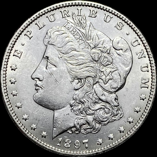 1897 Morgan Silver Dollar CLOSELY UNCIRCULATED