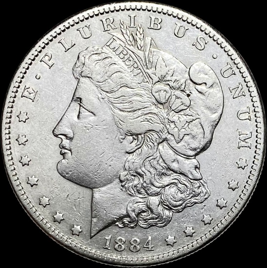 1884-S Silver Morgan Dollar CLOSELY UNCIRCULATED