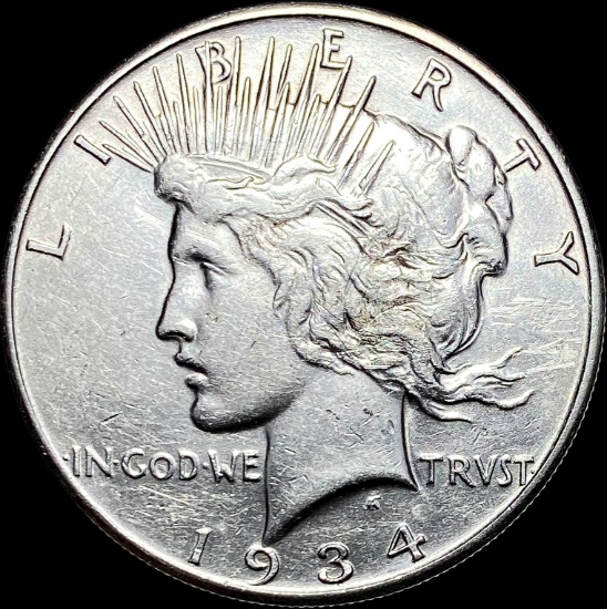 1934 Peace Silver Dollar CLOSELY UNCIRCULATED