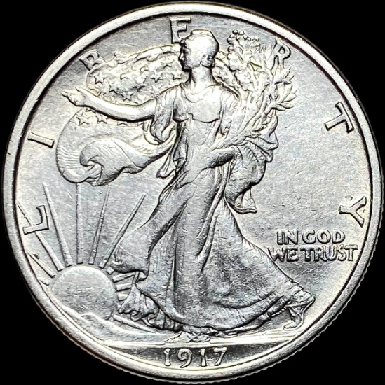1917 Walking Liberty Half Dollar CLOSELY UNCIRCULATED