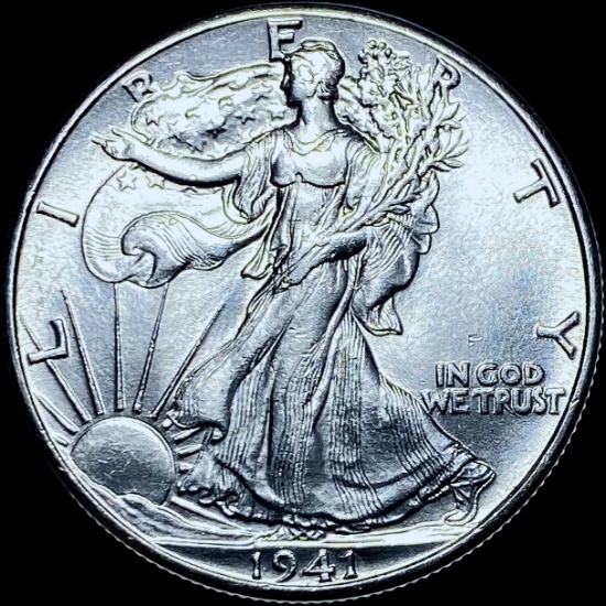 1941 Silver Half Dollar (Walking Liberty) GEM BU