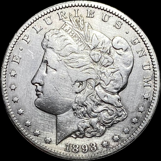 1893-CC Silver Morgan Dollar CLOSELY UNCIRCULATED