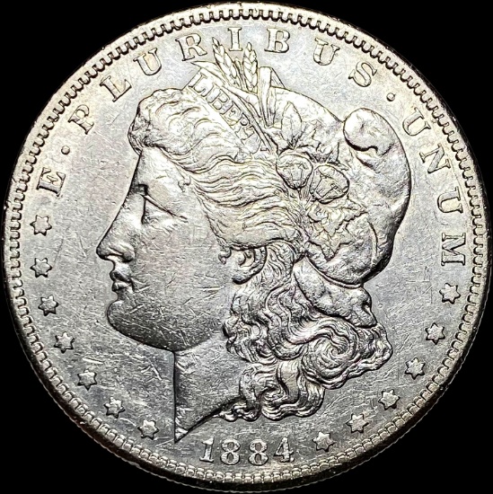 1884-S Silver Morgan Dollar CLOSELY UNCIRCULATED