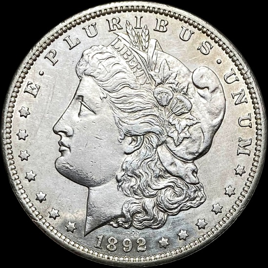 1892-CC Silver Morgan Dollar CLOSELY UNCIRCULATED