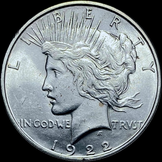 1922 Silver Peace Dollar CHOICE AU