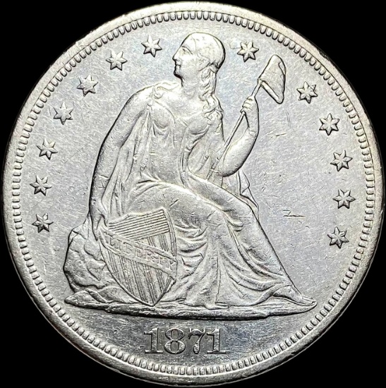 1871 Silver Dollar CLOSELY UNCIRCULATED