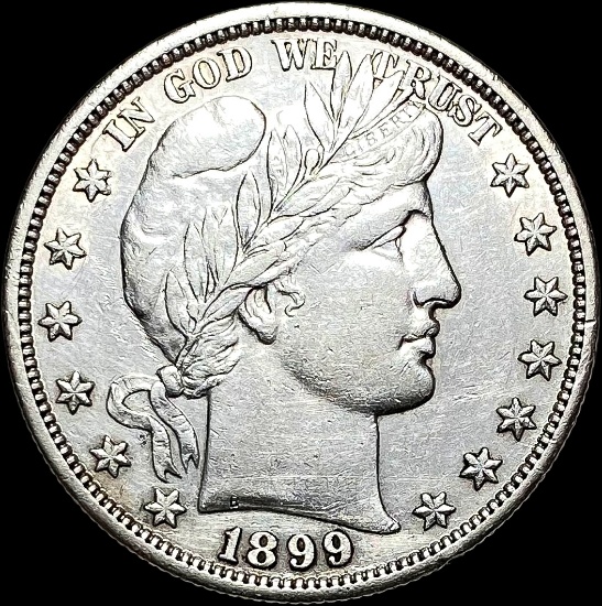 1899 Silver Barber Half Dollar CLOSELY UNCIRCULATED
