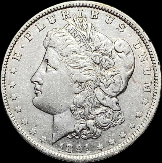 1891-S Silver Morgan Dollar CLOSELY UNCIRCULATED