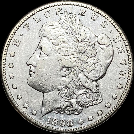 1898-S Silver Morgan Dollar CLOSELY UNCIRCULATED