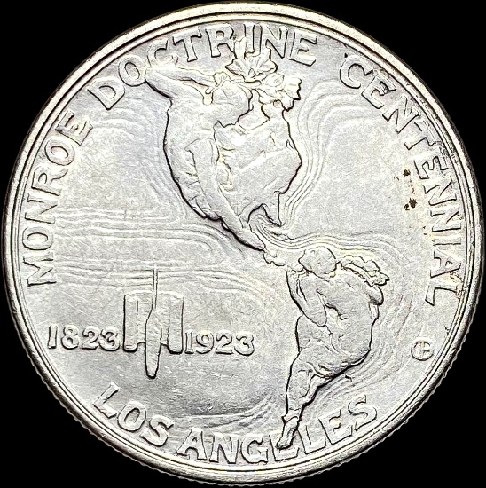 1923-S Silver Monroe Doctrine Half Dollar UNCIRCULATED