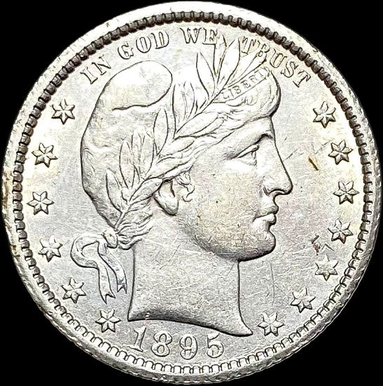 1895-O Silver Barber Quarter CLOSELY UNCIRCULATED