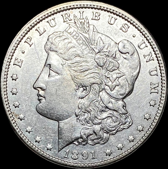 1891-CC Silver Morgan Dollar CLOSELY UNCIRCULATED