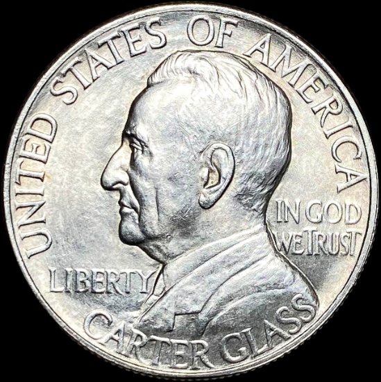 1936 Silver Lynchburg Sesquicentennial Half Dollar NEARLY UNCIRCULATED